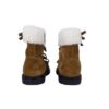 Stivaletto in pelle scamosciata con fiocchetti e zip