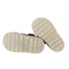 Sneaker primo passo in camoscio con lacci e zip