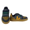 0F0356152DE20C8BE021663BFEA907FC_ Sneaker in pelle e camoscio con triplo velcro