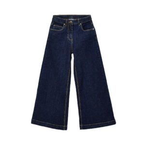Pantalone in denim gamba larga