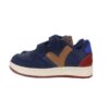 Sneaker in eco pelle e camoscio con doppio velcro