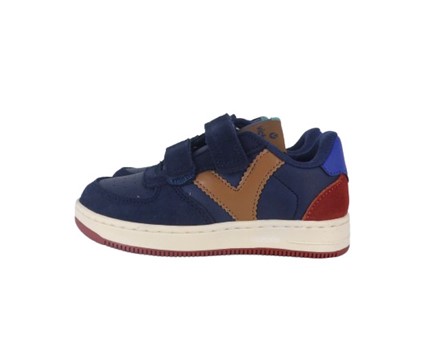 Sneaker in eco pelle e camoscio con doppio velcro