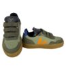 14AB814CF63EAE64D9F256B6D024DA96_ Sneaker in pelle e camoscio con triplo velcro