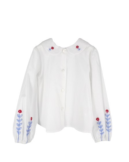 Completo camicia con ricami, gilet e pantalone in velluto