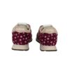 Sneaker bassa in camoscio e tessuto con velcro e lacci
