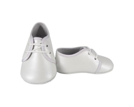 Scarpa culla in pelle con lacci