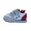 18C0314D9B12862A8A1F272C8F229296_ Sneaker bassa in camoscio e tessuto con doppio velcro