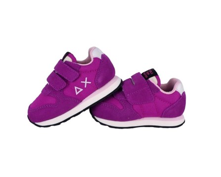 194120CC0611092050F68B8EFAD671C2_ Sneaker bassa in camoscio e tessuto con doppio velcro