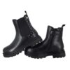 Stivaletto in eco pelle con borchie