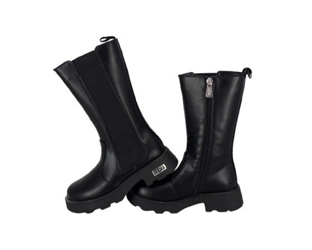Stivale in ecopelle con zip