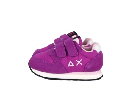 1AE6D046E62206AF003F406FF224D0CB_ Sneaker bassa in camoscio e tessuto con doppio velcro