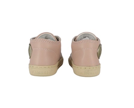Sneaker primo passo in pelle con doppio velcro