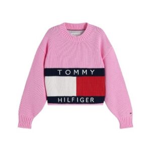 Maglione con maxi logo