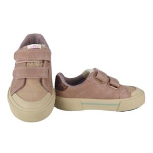 Sneaker in eco pelle con doppio velcro