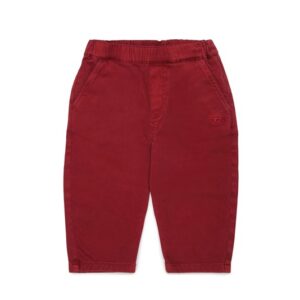 Pantalone vita elasticizzata con logo ricamato