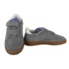 Sneaker in camoscio con doppio velcro