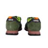 Sneaker bassa in camoscio e tessuto con velcro e lacci