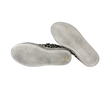 Sneaker in cavallino con lacci e zip