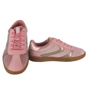 Sneaker in velluto con lacci