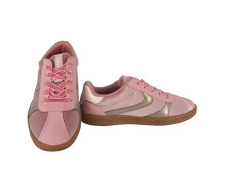 Sneaker in velluto con lacci