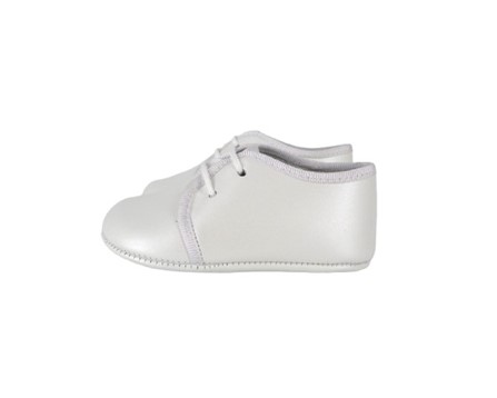 Scarpa culla in pelle con lacci