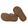 30ADF519DDF07983DABA1125F665FE4B_ Sneaker primo passo in pelle e glitter con lacci e zip
