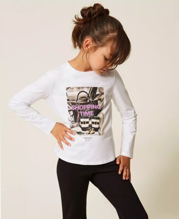 T-shirt manica lunga con stampa