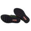 Sneaker bassa in camoscio e tessuto con velcro e lacci