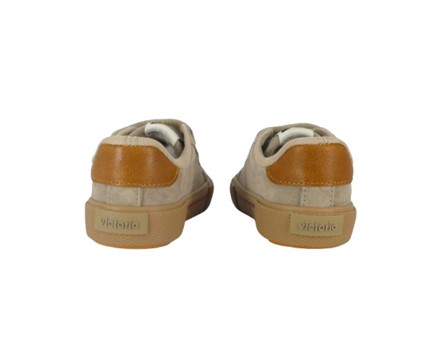 Sneaker in camoscio con doppio velcro
