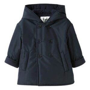 Cappotto doppio petto con cappuccio