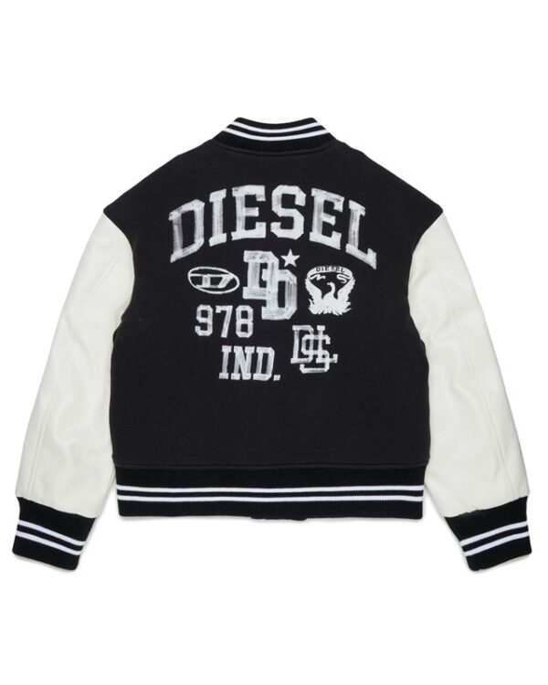 Giacca bomber con logo stampato