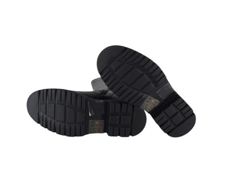 Stivale alto in ecopelle con zip