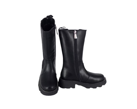Stivale in ecopelle con zip