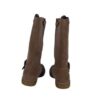 Stivale in pelle scamosciata con zip