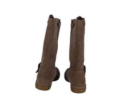 Stivale in pelle scamosciata con zip
