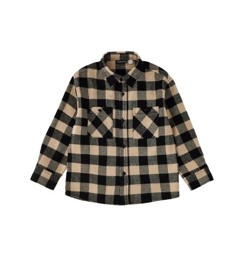 Camicia in caldo twill di cotone a quadri