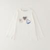 T-shirt manica lunga con stampa cuori