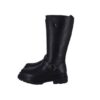 Stivale alto in ecopelle con zip