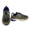 Sneaker in tessuto ed eco pelle con lacci elastici