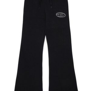 Pantalone a zampa in felpa con logo