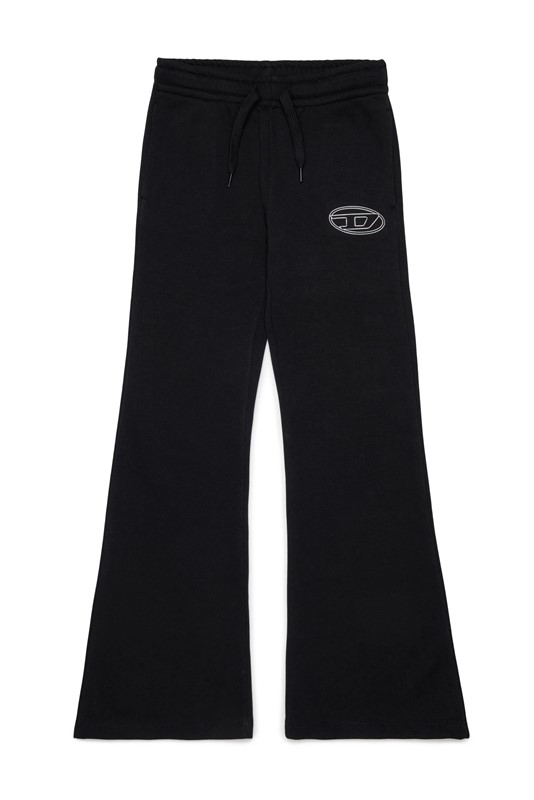 Pantalone a zampa in felpa con logo