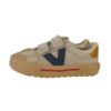 Sneaker in camoscio con doppio velcro