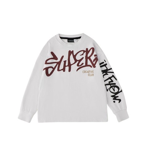 T-shirt manica lunga con stampa