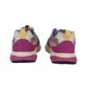 Sneaker in tessuto ed eco pelle con lacci elastici