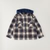Camicia a quadri con cappuccio staccabile
