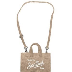 Phone bag in velluto con tracolla
