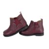 Stivaletto in pelle con elastico e zip