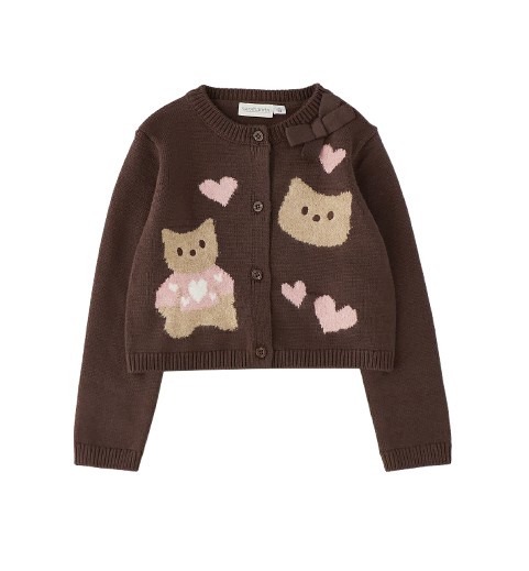 Cardigan con gattini