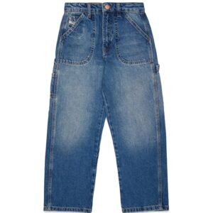 Pantalone in denim oversize vita alta