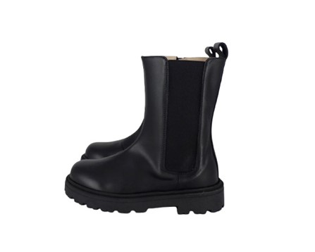 Stivale in pelle con zip